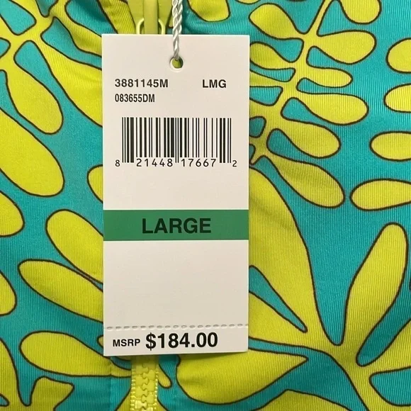 NWT TRINA TURK LONG SLEEVE SWIM SUIT SIZE L - Picture 6 of 7